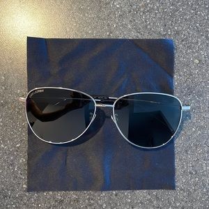 Saint Laurent Silver and Black Sunglasses